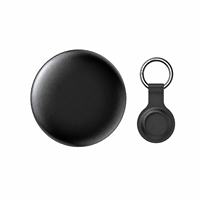 Mini traceur intelligent Find My, localisateur d'objets anti-perte, porte-clés avec étui en silicone pour bagages, portefeuille, balise intelligente Android