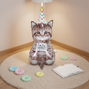 <span class=keywords><strong>Palloncini</strong></span> in Foil a Forma di Gatto, Cane, Cucciolo e Gattino <span class=keywords><strong>con</strong></span> Cappello di Compleanno, Decorazioni per Feste, Giocattoli per Bambini - Product Image 3
