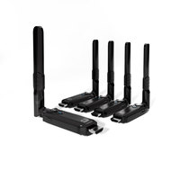 Hoomc 400M Lange Afstand Draadloze Hdmi Zender En Ontvanger 1 Tot 4 5.8Ghz Frequentie Audio Video Zender En Ontvanger
