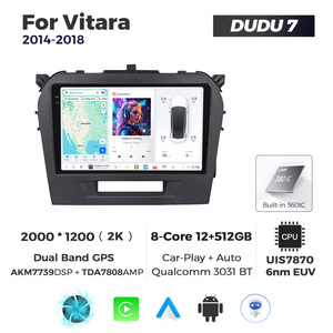 MEKEDE Navigation GPS Écran QLED 2k DUDU7 Lecteur audio de voiture Android Car-play pour <span class=keywords><strong>Suzuki</strong></span> <span class=keywords><strong>Vitara</strong></span> 2014-2018 - Product Image 4