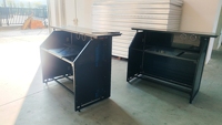 Bar portable, comptoir de bar mobile pliable à vendre, noir