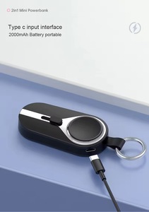 Chargeur sans fil <span class=keywords><strong>2</strong></span> IN 1 3000mah Chargeur portable Mini porte-clés Banque d'alimentation d'urgence Porte-clés pour Iphone Pour Android Pour Iwatch - Product Image 4