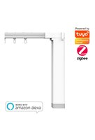 Ensemble de moteurs de rideau électrique Tuya Smart Zigbee Contrôle par application WiFi Fonctions de télécommande Smart Timing Compatible Alexa Google Assistant