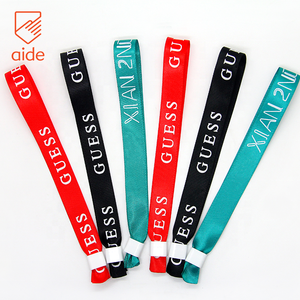 Pulseras de Tela para Eventos y Festivales, Pulseras de Cinta de Satén, Pulseras Tejidas con Clip de Plástico - Product Image 5