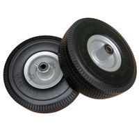Haute qualité nouveau 10 pouces remorqueur chariot roue pneumatique 4.10/3.50-4 caoutchouc plat pneu sans décalage moyeu en métal