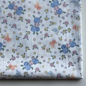 Tissu imprimé 100 % coton à petits motifs floraux et à carreaux pour projets de <span class=keywords><strong>couture</strong></span> DIY, matériau de quilting, fournitures textiles - Product Image 4