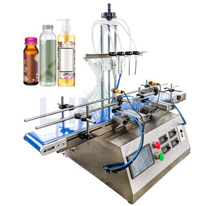 Máy tính để bàn tự động 4 vòi phun tinh dầu chăm sóc da chai chất lỏng chai bơm từ điền đóng nắp và ghi nhãn máy - Product Image 2