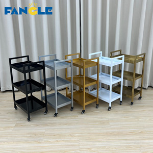 Carrito Auxiliar Rodante de Tres Niveles para Salón de Belleza, Carrito de Peluquería, Equipo de Belleza al por Mayor - Product Image 1