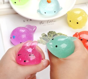 Juguetes Blandos de Animales Kawaii al por Mayor, Mini Mochi de Goma con Purpurina, Juguetes Pegajosos de Animales - Product Image 4