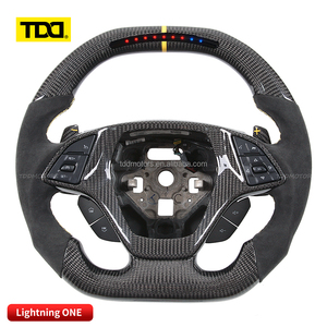 Volante Deportivo de Fibra de Carbono TDD LED para Chevrolet 2013 Caprice Captiva C7 Sedan Cama, Volante Deportivo Personalizado Original - Product Image 2