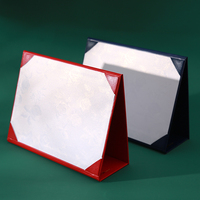 Porta Certificados de Lujo de una Sola Cara con Cubierta Estampada en Oro Premium, Carpeta de Presentación Profesional Personalizada