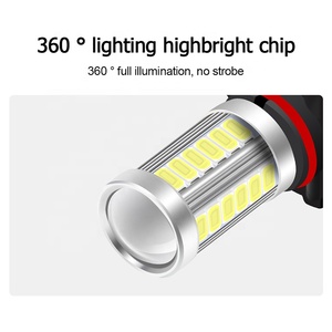 New 33 SMD H8 sương mù <span class=keywords><strong>LED</strong></span> ánh sáng sáng H11 H3 H7 xe đèn 9006 9005 <span class=keywords><strong>LED</strong></span> bóng đèn Đèn lái xe - Product Image 4