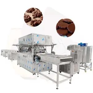 MYONLY Automatic Chocolate Date Coating Biscuit Dip Machine Chocolate Enrobe Line for Cake