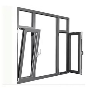 Fenêtres de sécurité pour villa en aluminium à verre feuilleté anti-effraction, avec coins renforcés et système oscillo-battant - Product Image 2