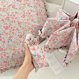 Ombrello in Stile Coreano per Donne, Doppio Uso Sole/Pioggia, Pieghevole, Protezione UV, Stile Principessa, Automatico - Product Image 1