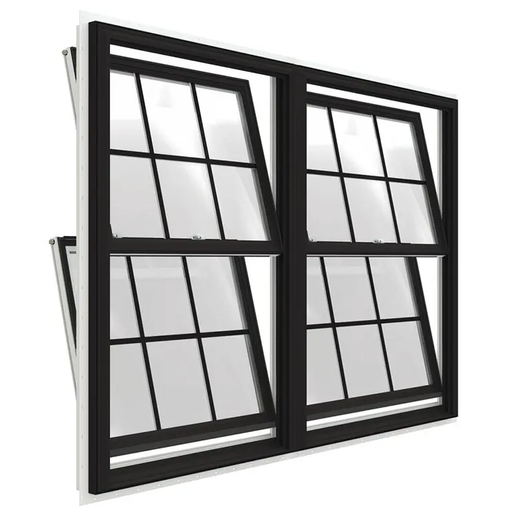 Alüminyum alaşımlı akustik kaldırma penceresi alüminyum mühürlü balkon cam darbe pencereleri tek asma pencere