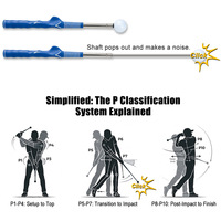 Entraîneur de swing de golf d'intérieur évolutif en fer, aide à l'entraînement du swing de golf, correcteur de posture, outil de pratique du golf