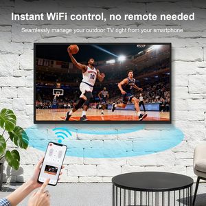 75 Inch <b>4K</b> UHD Android Smart TV IP65 Waterproof 2500nits High Bright Outdoor LED TV - Product Image 6