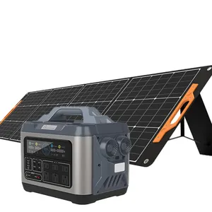 Meilleure vente Amazon Centrale électrique portable à charge rapide 1200W Système de stockage d'énergie solaire hors réseau