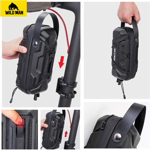 Sac de transport amovible et étanche WILDMAN GD6X 2L pour trottinette électrique, idéal pour l'école, les voyages, comme <span class=keywords><strong>porte</strong></span>-bagages ou valise pour trottinette électrique d'enfant - Product Image 4
