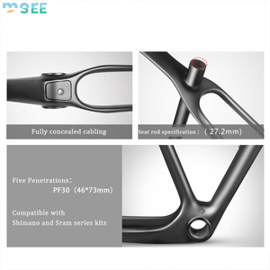 Крепкая вилка, небрендовый горный велосипед 26 27,5, 29 дюймовые колеса, T800, Толстая рама для велосипеда из углеродного волокна - Product Image 4