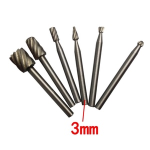 6 Cái 3mm Dụng cụ định tuyến Router <span class=keywords><strong>Bits</strong></span> Dụng cụ quay mài để khắc gỗ - Product Image 1