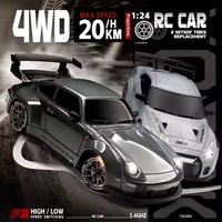 88RC Y914 1/24 Mini Coche de Carreras de Derrape con Tracción en las Cuatro Ruedas, Coche de Carreras Deportivo Eléctrico con Control Remoto, Juguetes de Coche Deportivo Mini Rc