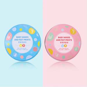 Kit de cadre d'empreinte de main et d'empreinte pour bébé DIY Design sans encre avec pâte à modeler - Product Image 2