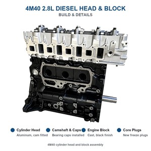Ensemble de culasse et de bloc moteur Mitsubishi Pajero 2.8L 4M40 Turbo <span class=keywords><strong>Diesel</strong></span> pour Montero Pajero Sport et Delica L400 - Product Image 1