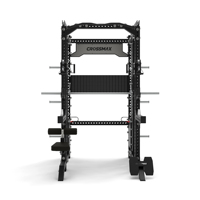 Crossmax OEM Dual Cable Crossover Smith Machine Entrenador multifuncional Gimnasio Rack Power Rack Juego de equipos de gimnasio para uso doméstico