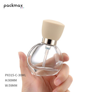 New 30ml Clear Unique-Shaped Glass Spray Bottle for Lotion Serum Essential Oil Cosmetics Liquid <b>Foundation</b> - Product Image 4