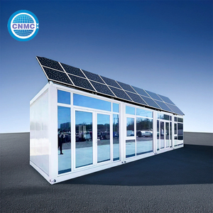 Modern küçük mobil prefabrik GÜNEŞ PANELI lityum pil zemin havuzu genişletilebilir konteyner ev - Product Image 1