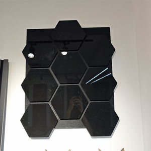 Panneau acoustique en bois courbé 3D Akupanel écologique en forme d'écailles de poisson avec dos en <span class=keywords><strong>feutre</strong></span> PET <span class=keywords><strong>pour</strong></span> la réduction du bruit - Product Image 3