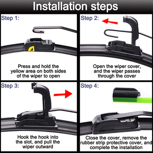 Spazzole tergicristallo universali morbide per <span class=keywords><strong>auto</strong></span>, modello 2026, le più vendute - Product Image 5
