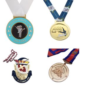 Fabrika toptan özel ödül madalyon abd onur yumuşak emaye mezuniyet madalyonlar 3d döküm madalya - Product Image 2