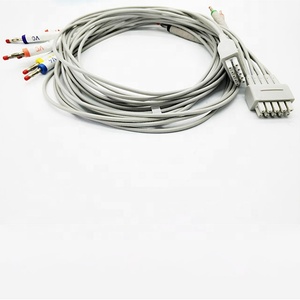 <span class=keywords><strong>Ge</strong></span> Compatibel 10 Leads <span class=keywords><strong>Ekg</strong></span> Kabel Aha Banaan 4.0 - Product Image 3