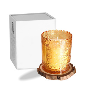 Contenedores de vidrio con logotipo personalizado para tarros de <span class=keywords><strong>velas</strong></span>, <span class=keywords><strong>velas</strong></span> perfumadas de lujo únicas al por mayor - Product Image 2