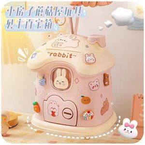 Hucha con diseño de casa de hongos, caja de dinero portátil para niños, regalo decorativo - Product Image 3