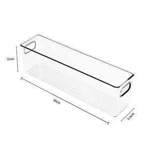 Eco Friendly Plastic Clear Pantry Refrigerator Bins Fridge Drawer Organizer Pull Out