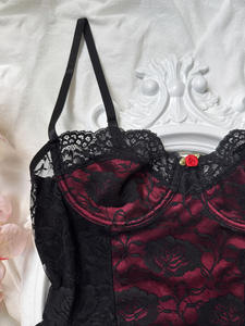 Nuovo stile Sexy calza Sexy Sexy intimo body Top con ferretto biancheria intima giarrettiera Set di Halloween 2 pezzi tuta uniforme - Product Image 6