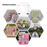 Guirlande de fleurs artificielles Delphinium - Arrangements floraux en soie écologiques superposés pour la remise des diplômes, Noël, Nouvel An