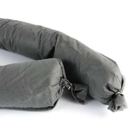 Chaussette absorbante universelle écologique en polypropylène 100% recyclé, flexible, pour la collecte de toutes les liquides, gris
