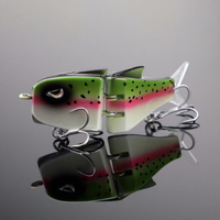 Leurre de pêche articulé VIB réaliste à motif de poisson, fabriqué par Lion Factory, pour pêcheurs