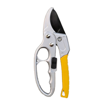 Ciseaux de taille en caoutchouc à capacité de coupe de 2 cm, à droite, en acier au manganèse, à mode de contournement, à économie d'effort, de type segmenté manuel