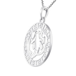 Collana personalizzata in argento Sterling astrologia cancro S925 e segno dello zodiaco collana gioielli religiosi - Product Image 6