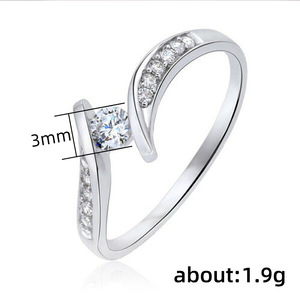 Anello con Design Intrecciato Stile Matrimoniale per Donne - Product Image 5