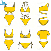 Bikini 2026 de Fabricante de Trajes de Baño para Mujer, Ajustable, con Tiras, Top Triángulo Extremo con Estampado de Leopardo y Diadema