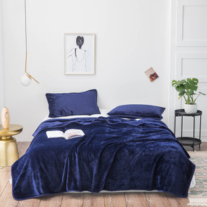 Precio barato <span class=keywords><strong>Ropa</strong></span> De Cama De Franela Y Terciopelo Gold Sable Manta Color sólido Manta de franela gruesa - Product Image 3