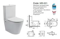 Ensemble WC et lavabo en céramique deux pièces pour salle de bain, à prix de gros, avec siphon en S ou en P, à chasse d'eau directe