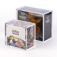 Boîte de protection en acrylique ETB pour Elite Trainer Box Pokemoned, boîte de présentation en acrylique ETB, fermeture magnétique, protection UV